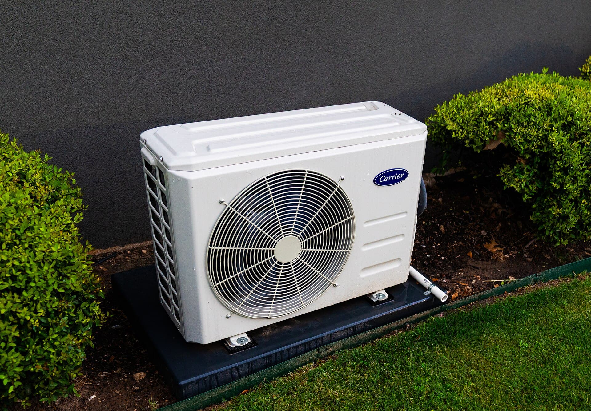 A customer’s photo of a Carrier outdoor AC unit